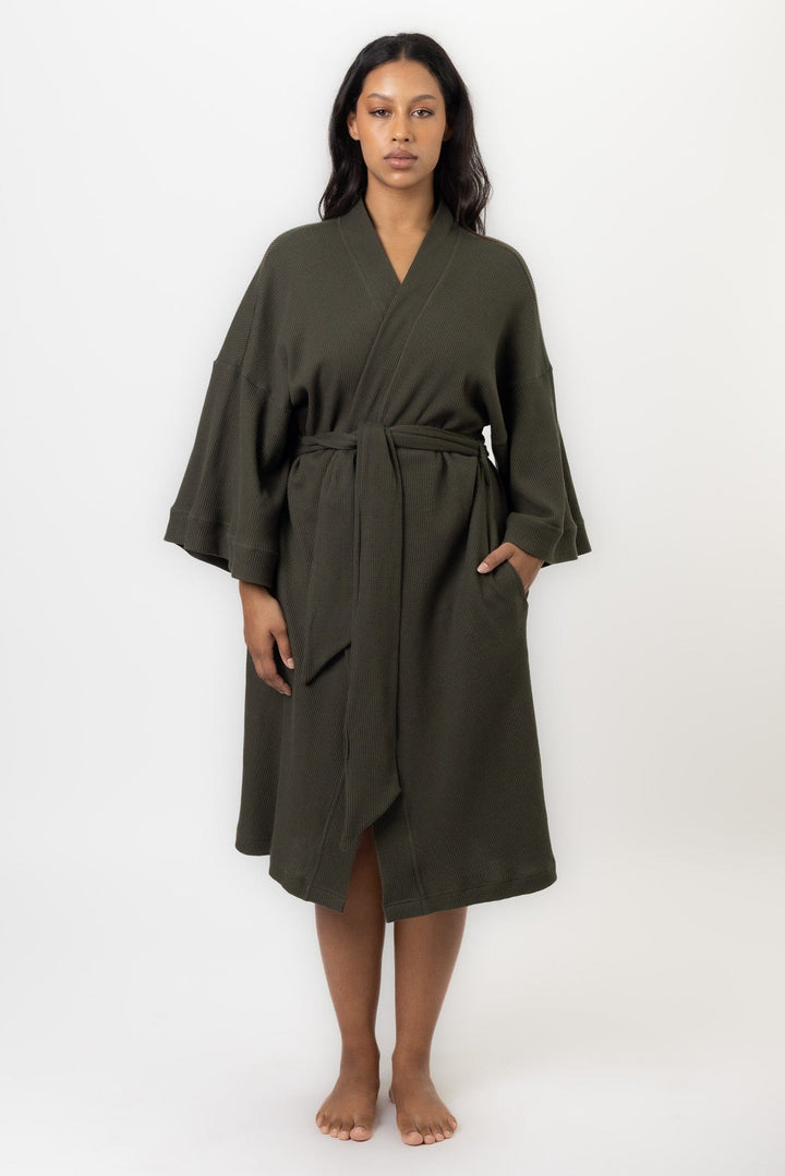 Belle Robe | Khaki Belle Robe Robes Pajamas Australia Online | Reverie the Label  TOPS Belle Robe