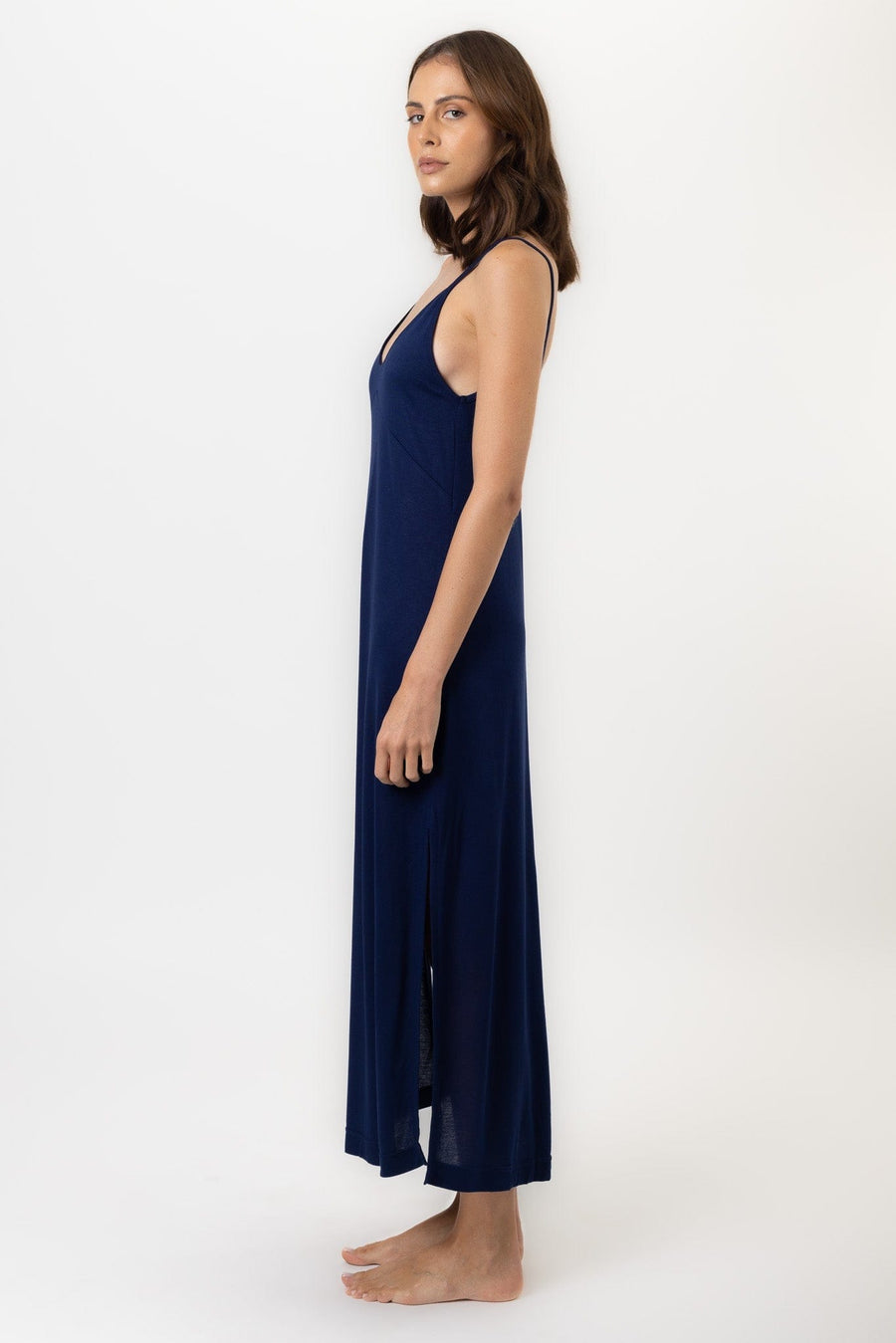 Susanna Nightdress | Navy Nightdress Nightdresses Pajamas Australia Online | Reverie the Label  DRESS Susanna Nightdress